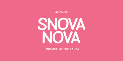 Snova Nova Font Poster 1
