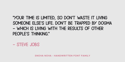 Snova Nova Font Poster 11
