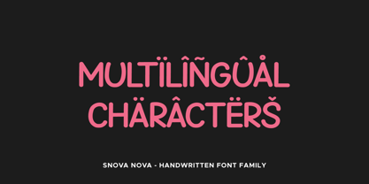 Snova Nova Font Poster 4