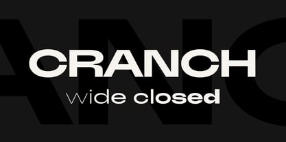 Cranch Font Poster 1