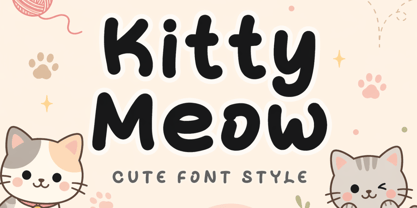 Kitty Meow Font Poster 1