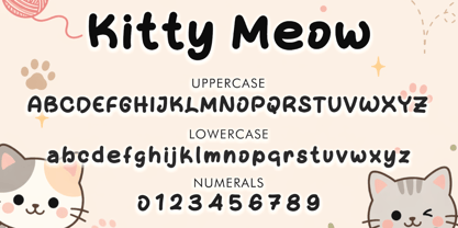 Kitty Meow Font Poster 5