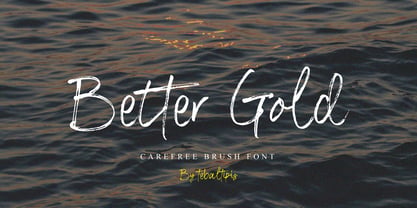 Better Gold Brush Font Poster 1