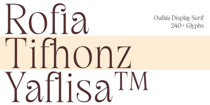 Oufale Font Poster 2
