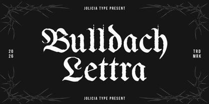 Bulldach Lettra Font Poster 1