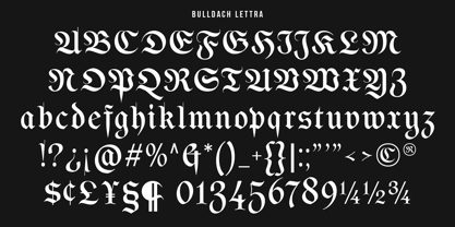 Bulldach Lettra Font Poster 12