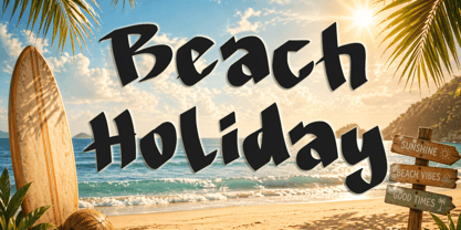 Summer Brown Font Poster 2