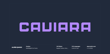 Caviara Font Poster 1