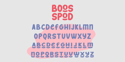 Boos Spod Font Poster 6