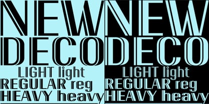 New Deco Font Poster 3