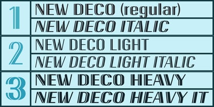 New Deco Font Poster 4