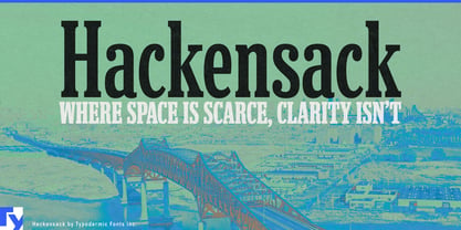Hackensack Font Poster 1