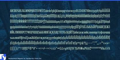 Hackensack Font Poster 7