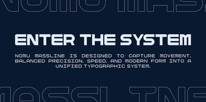Nomu Massline Font Poster 10