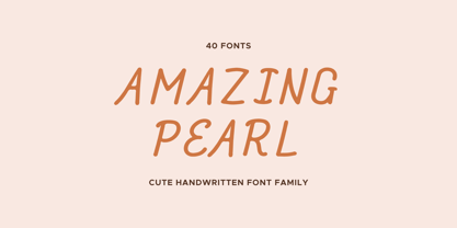 Amazing Pearl Font Poster 1