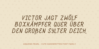 Amazing Pearl Font Poster 7