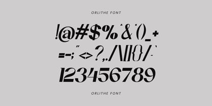 Orlithe Font Poster 7