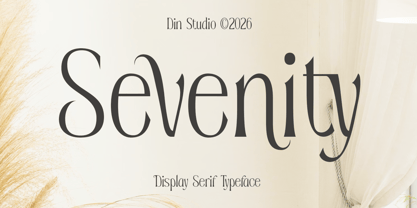 Sevenity Font Poster 1