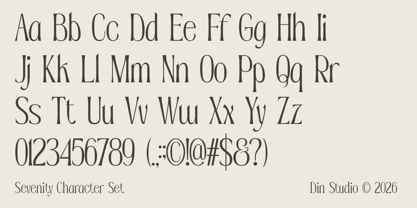 Sevenity Font Poster 9