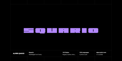 Squario Font Poster 1