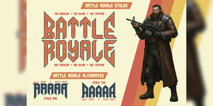 Battle Royale Font Poster 7