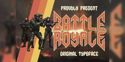 Battle Royale Font Poster 1