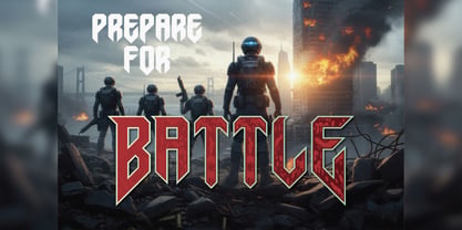 Battle Royale Font Poster 6