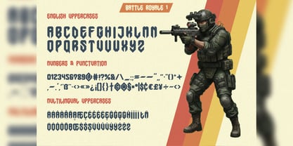 Battle Royale Font Poster 3