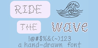 Ride The Wave Font Poster 1