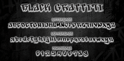 Black Graffiti Font Poster 4