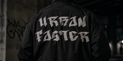 Black Graffiti Font Poster 3