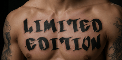 Black Graffiti Font Poster 2