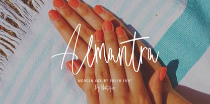 Almantra Signature Font Poster 1