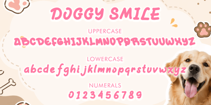 Doggy Smile Font Poster 4