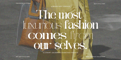 Galdertine Charetam Semi Serif Font Poster 10