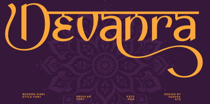 Devanra Font Poster 1