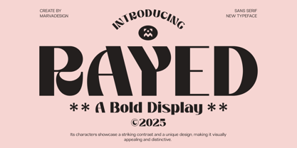 Rayed Font Poster 1