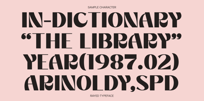 Rayed Font Poster 3
