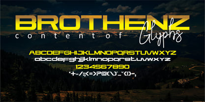 Brothenz Font Poster 2