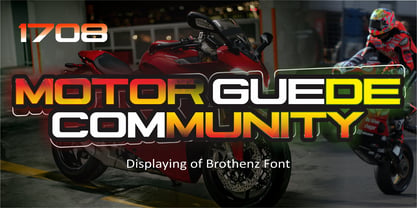 Brothenz Font Poster 3