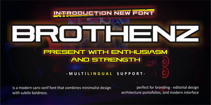 Brothenz Font Poster 1