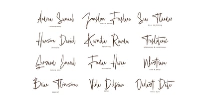 Farthing Signature Font Poster 9
