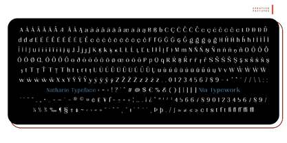 Natharie Font Poster 11