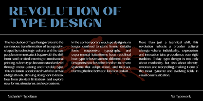 Natharie Font Poster 10