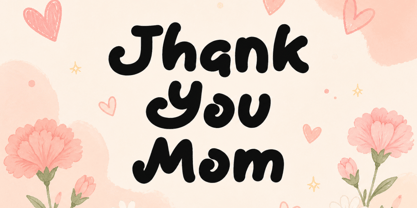 Mommy Emylina Font Poster 3