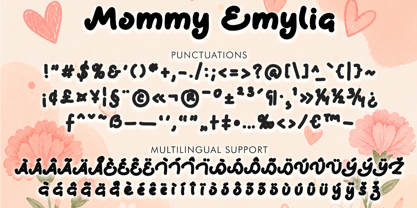 Mommy Emylina Font Poster 5