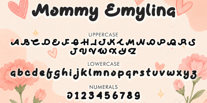 Mommy Emylina Font Poster 4