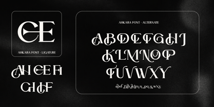 Ahkara Font Poster 2