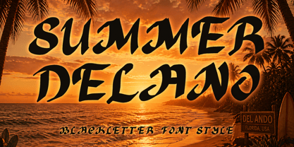 Summer Delano Font Poster 1