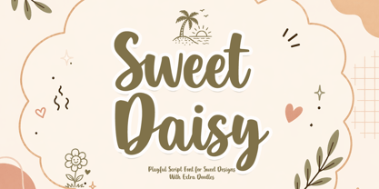 Sweet Daisy Font Poster 1